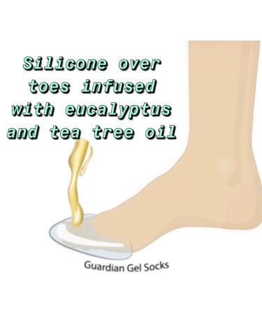 GUARDIANGEL Diabetic Neuropathy Socks for Women (Size 5-9) | Silicone Toe Cushion, Cotton Layers, Arch Compression, Bunion & Toenail Guard, Prevent Swelling/Ulcers | Recommended by Podiatrists - Buy Online on GoSupps.com