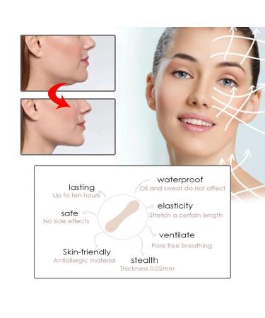 Face Lift Tape Invisible - 100PCS Ultra-Thin V-Shaped Tapes for Instant Neck & Facial Skin Lift - Buy Online on GoSupps.com