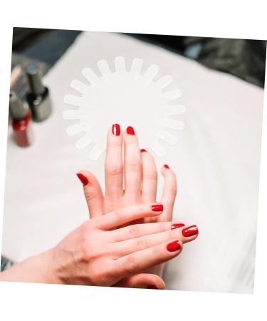 Ipetboom 2 Sets Nail Color Card Practice Nail Piece Tools Transparent Color Cards Practice Manicure Color Boards Manicure Color Card Nail Art Color Plates Manicure Color Mark Boards Disc - Buy Online on GoSupps.com