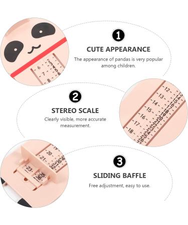 Jojofuny Panda Foot Measuring Device | Professional Infant Shoe Sizer for Babies, Kids, Men, Women | Foot Measuring Chart Included - Buy Online on GoSupps.com