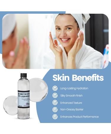 Talsen Chemicals Dimethicone Oil Pure (1 Liter / 33.81 Fl Oz) DIY Pure Dimethicone Cosmetic Grade Skin Moisturizer and Head Lice Treatment Liquid Silicone for Gun Oil - Buy Online on GoSupps.com