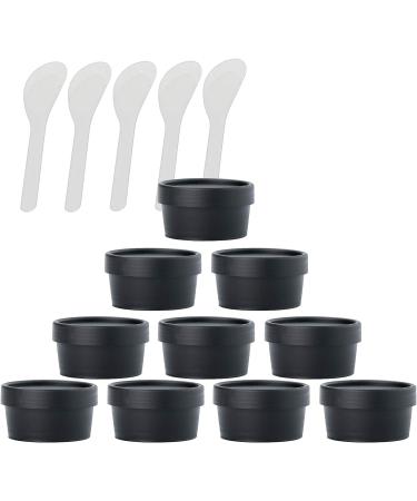 empty jars with lids cosmetic jar B0CKBRDC1B12 PC Empty 50ml Pink Facial Mask Wide Mouth Plastic Jars 50g Leakproof Cosmetic Pot Container with Lids with 6 PC Spatula (Color : Roze Size : 100ml) (C