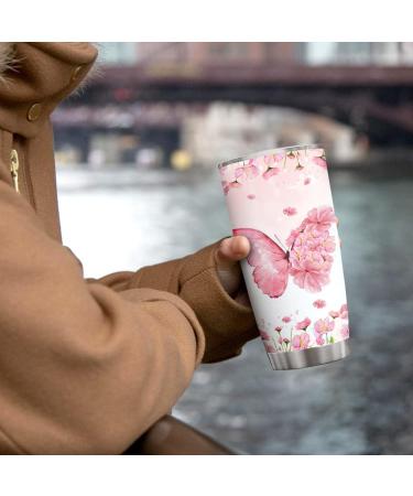 Personalized Butterfly Tumbler - Stainless Steel 20oz/30oz - Gift for Women, Girls, Friend - Custom Gift for Spirit Animal Lovers - Birthday/Christmas - Style 5 - Buy Online on GoSupps.com