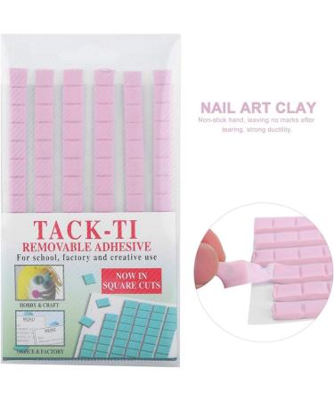 Nails Adhesive Glue Clay DIY Professional Reusable Nail Art Clay False Nail Tips Sticky Adhesive Manicure Tool Pink - Buy Online on GoSupps.com
