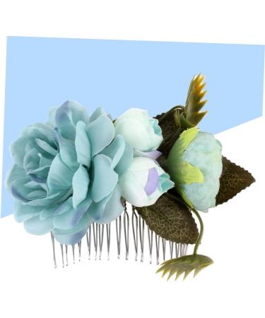 Didiseaon Wedding Floral Crown Bridal Hair Accessories for Wedding Floral Hair Comb Bride Flower Wreath Hair Comb Artificial Flower Hair Clip Hair Pin Headgear Vintage - Buy Online on GoSupps.com