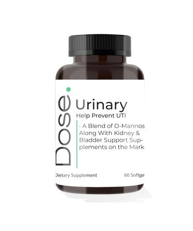 DOSE Urinary Natural Formula for Overall Wellness - 60 Capsules 60 Count (Pack of 1)