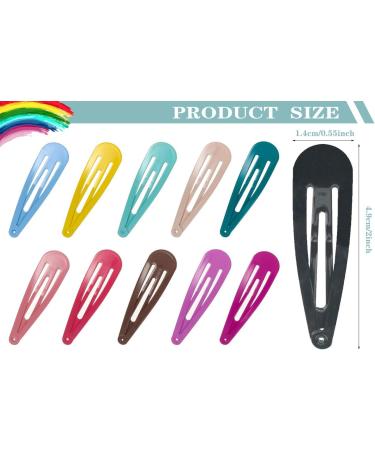 DAZISEN 40 Pack Hair Clips For Girls Metal Snap Kids Barrettes Women'S Hair Accessories Colorful Candy Lovely Simple Hairstyle Clips Rose Red - Buy Online on GoSupps.com