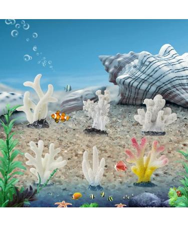 Ctpeng 12 Pieces Small Artificial Coral Decoration - White Resin Coral Reef Decor for Aquariums - Ideal Aquatic Decor for International Shipping - Buy Online on GoSupps.com