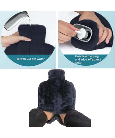 Topspitgo Electric-Free Foot Warmer - Fluffy Hot Water Bottle for Adults & Kids - Dark Cyan - Perfect for Home & Office Use - Buy Online on GoSupps.com