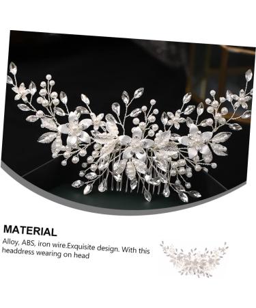 POPETPOP Alloy Pearl Hair Comb Bride Hair Comb Imitation Pearl Headdress Headwear Decor Pearl Headpiece Bridal Headdress Pearl Hair Combs Bridal Headwear Bridal Pearl Headwear - Buy Online on GoSupps.com