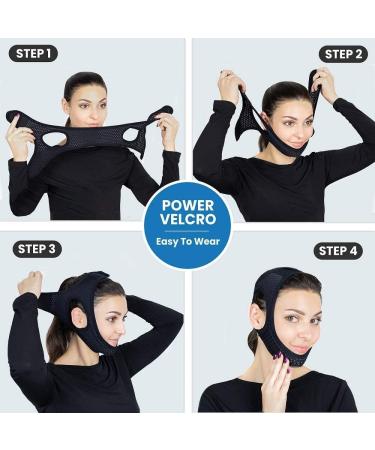 Vosaro Anti Snoring Chin Strap - Soft, Adjustable, and Breathable Jaw Strap for Men and Women - Keep Jaw Closed While Sleeping - Chin Straps for Snoring - Buy Online on GoSupps.com