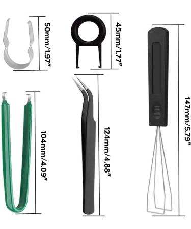 Bydezcon 5 in 1 Computer Mechanical Keyboard Cleaning Tool Set with Keycap Puller Switches Extractor and Anti-Static Tweezers Keycap Puller Switches Cleaning Tool Laptop Accessory Computer Accessory - Buy Online on GoSupps.com