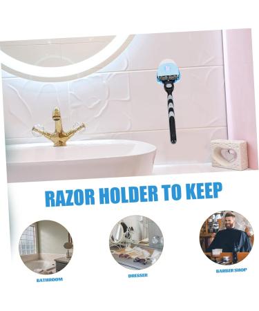 Angoily 6 StK Shaver Holder - Wall Hanger for Razor Hooks Shower Razor Organizer Manual Razor Rack & Stand - Buy Online on GoSupps.com
