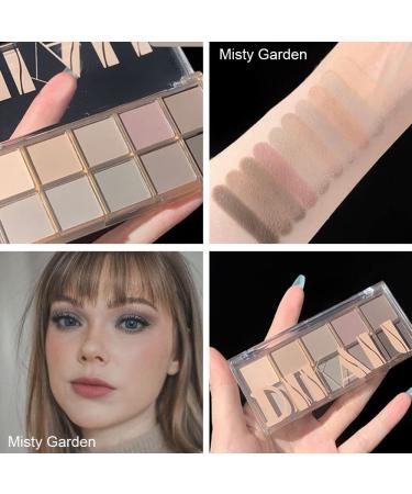 AMY'S DIARY 10-Color Matte Eyeshadow Palette - Long-Lasting, Ultra-Blendable Eyeshadows for a Natural Look | Cement-Neutral Nude Shades for Women - Buy Online on GoSupps.com