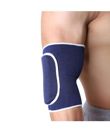 YCYU Compression Elbow Pads - 1 Pair Arm Brace Support for Volleyball & Basketball - Breathable Knee Protector Elbow Wraps (Blue) - Buy Online on GoSupps.com