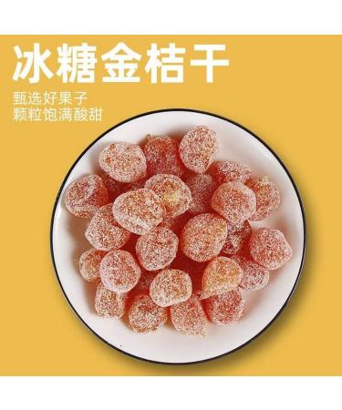 Sour&Sweet Preserved Fruits 7.05oz/200g Tianshan Snow Orange Dry Rock Sugar Kumquat Candied Fruit Candied Kumquat Dried Fruit Casual Candy Snacks Dim Sum Healthy Vegetarian Gift (2 Can) - Buy Online on GoSupps.com