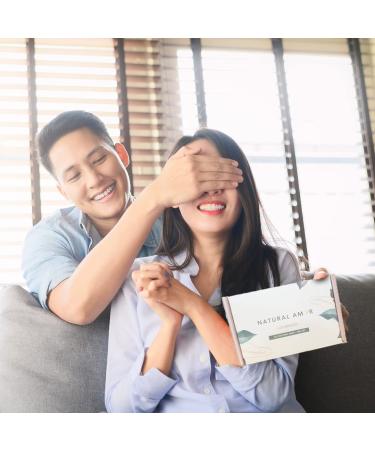 Natural Amor Relaxation Spa Gift Set for Women - 4pc Gift Box with Candle, Hand Cream, Bath Bombs - Buy Online on GoSupps.com