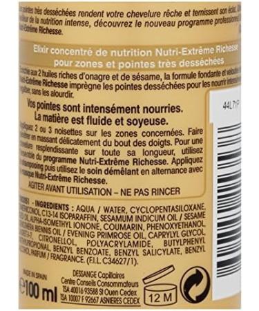 DESSANGE Nutri-Extr me Richesse Elixir Nutrition Concentrate Leave-in Treatment for Very Dry Ends/Areas 100 ml - Buy Online on GoSupps.com