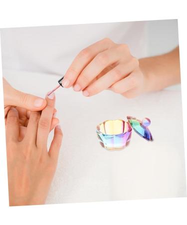minkissy 10 Pcs Nail Cup Crystal Colored Glass Brush Washing Container Glass Nail Art Cup Nail Dish Nail Liquid Cup Nail Art Accessories Dish for Acrylic Nails Acrylic Nail Tools Shot Glass - Buy Online on GoSupps.com