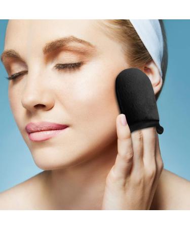 Self Tanning Mitt Set - 2 Pack Black Applicator Mitts for Sunless Tanner Mousse, Lotion, Spray & Oil - Washable & Reusable with Thumb and Face Applicator - Ultimate Tanning Tools - Buy Online on GoSupps.com