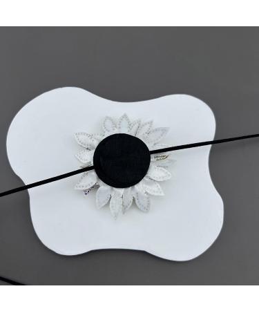 Buy Southjieling Vintage Flower Necklace | Unique Stylish Diamond Jewelry | Silver Fabric Necklace for Daily Use - Buy Online on GoSupps.com