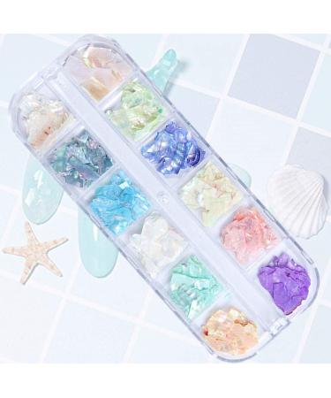 3 Boxes 36 Colors Seashell Abalone Nail Art Decoration Slices - 3D Flake Pearl for DIY Nail Art - Buy Online on GoSupps.com