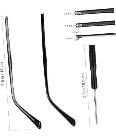 PopetPop Universal Glasses Arm Substitute - Fashionable Metal Replacement Bracket for Sunglasses Repair | 1 Pair of Handle Glasses Spares - Buy Online on GoSupps.com