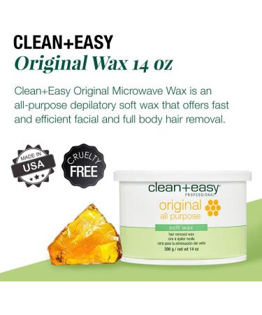 Buy Clean+Easy Original Pot Wax 14 oz. | Best Hair Removal Wax for Smooth Skin - International Shipping Available - Buy Online on GoSupps.com