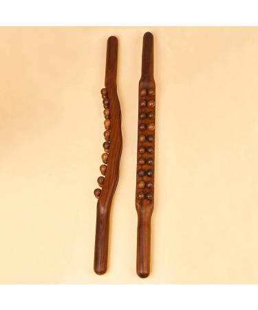 OUHUAN 20 Beads Wooden Gua Sha Massage Tool - Relieve Muscle Soreness & Promote Wellness | International Shipping - Buy Online on GoSupps.com