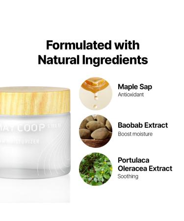 MAY COOP Raw Moisturizer Face Cream + Raw Moisture Korean Toner Pads 160ml (70 Pads) Bundle - Buy Online on GoSupps.com