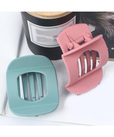 Hollow Square Hair Clips Strong Holds Hair Hair Clamps Hair Claw Clips Hair Barrettes Hair Accessories Gray Blue - Buy Online on GoSupps.com
