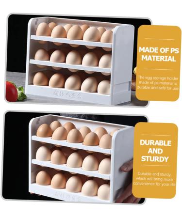 FUNOMOCYA Egg Storage Box Clear Stand Egg Tray for Refrigerator Household Egg Organizer Dedicated Fresh Box - Buy Online on GoSupps.com