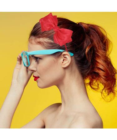 Red Lace Bow Headband for Women and Girls - Halloween Party Hair Hoop - Cosplay Costume Accessory - Buy Online on GoSupps.com