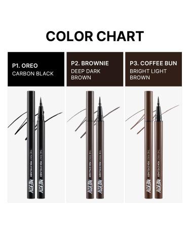 MERZY The First Pen Liquid Eye Liner | Waterproof Eyeliner  Long Lasting  Smudge-Resistant  High-Intensity Color | (P1  Black  OREO) P1 BLACK - Buy Online on GoSupps.com