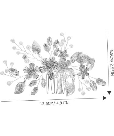 minkissy Hair Side Comb hand drill hair wedding headgear bride hair comb rhinestones hair accessories Zinc alloy the flowers Iron sheets hair comb wedding hair comb bride - Buy Online on GoSupps.com