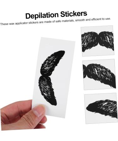 minkissy 40 Pcs Stickers Cleaning Accessories Mustache Cleaning Fake Mustache Sticker Mustache Wax Strips Mens Sticking Stuffers Mustache Protector Sticker Fake Beard Body Applicator Man 11X5cmx2pcs Blackx2pcs - Buy Online on GoSupps.com