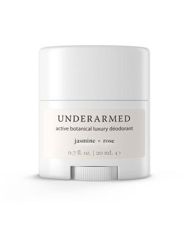 Travel Size Natural Deodorant (That Works) - Aluminum Free - Jasmine & Rose Scent - Safe & Organic Deodorant That's Non-Toxic & Cruelty Free  Without Phthalates  Parabens & Gluten Free Jasmine 0.75 Fl Oz (Pack of 1)