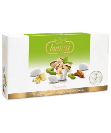 Buratti Confetti Almond Dragees Covered with Chocolate Tenderness Pistachio Flavor 1 kg