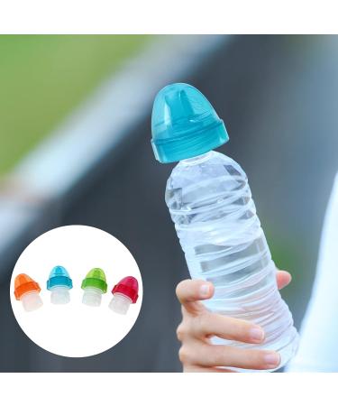 Kisangel 4Pcs Spill Proof Water Bottle Cover for Kids | SoftSip Food Pouch Top | Juice Soda Lid for Toddler Baby - Buy Online on GoSupps.com