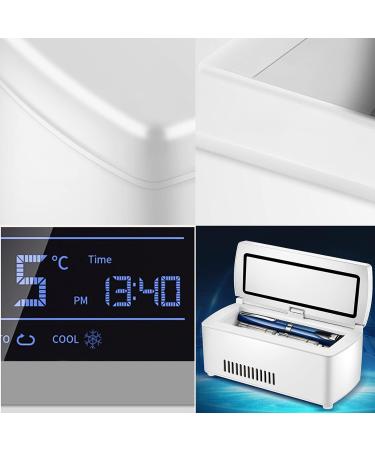 ZZBB LCD Display Insulin Cooler Case Portable Insulin Cooler Refrigerated Box Rechargeable Medicine Mini Fridge Cooler for Home Car Travel - Buy Online on GoSupps.com
