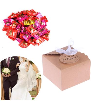 150 Pcs Wedding Gift Shirt Boxes for Gifts Chocolate Gift Boxes Party Favor Boxes Wedding Favor Boxes Wedding Chocolate Case Wedding Things Wedding Boxes for Gifts Candy Box 1 count (Pack of 1) As Shownx3pcs - Buy Online on GoSupps.com