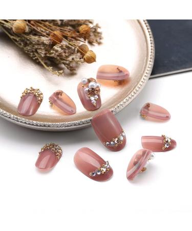 Sethexy Pink Sparkle Oval False Nails - 24 Shiny Acrylic Press-On Nail Tips for Women & Girls - Buy Online on GoSupps.com