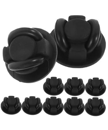 Healeved glasses band 10st mask glasses buckle masks glasses snap hook mask glasses buckle face snorkeling face cover ear belt earrobe cozy rubber band black 1.8x1cm