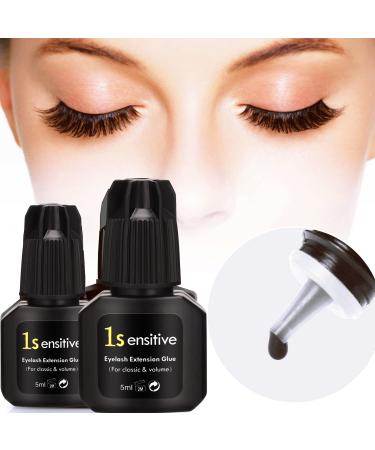 5ml Black Eyelash Extension Glue for Sensitive Eyes | Super Strong Lash Adhesive with Fast Drying Time | 6-7 Weeks Super Stay | Ideal for Lash Techs - Buy Online on GoSupps.com