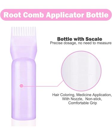 3-Piece Hair Oil Applicator Set - 160ml Bottle Shower Hood & Reusable Ear Pads for Home & Salon Use - Purple - Buy Online on GoSupps.com