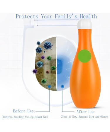 Bowling Blue Bubble Toilet Bowl Cleaner Automatic Long-Lasting Toilet Bowl Cleaner in Bottle Toilet Cleaner for Cistern Prevents Limescale Toilet Fresheners Deodorizing & Descaling (1pcs) - Buy Online on GoSupps.com