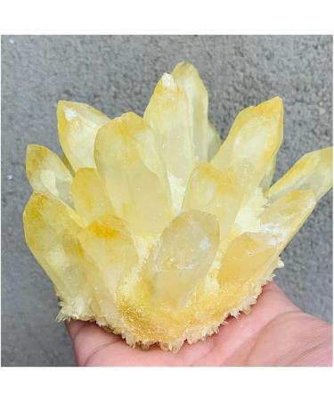 Natural Crystals Quartz Yellow Cluster Freeform Reiki Stone Room Home Office Aquarium Decoration Accessories Gemstone Home Decoration (Size : 700-750g) - Buy Online on GoSupps.com