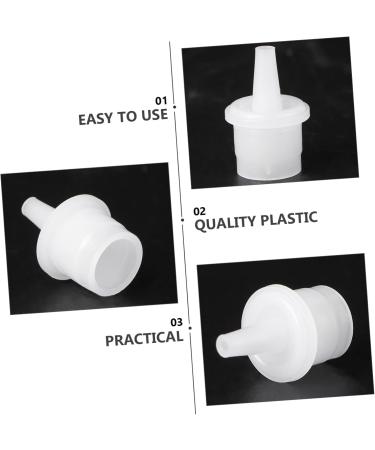 Veemoon 20pi ces Remplacements Flacons Cils Extensions Anti-bouchon Transparent Goulot Standard Usage Familiar Professionnel - Buy Online on GoSupps.com