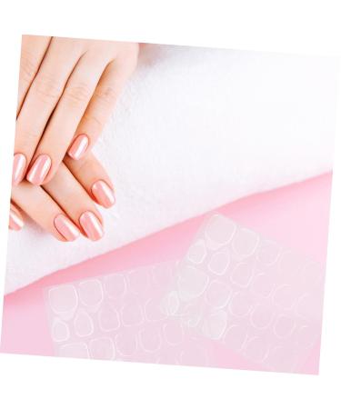 Gogogmee 50 Sheets Self-Adhesive Toe Nail Stickers with Strong Jelly Gel Glue Waterproof Press Nail Tabs for Women for DIY Manicure Artificial Nails Easy Application Long Lasting - Buy Online on GoSupps.com