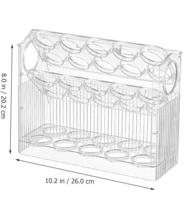 NAMOARLY Egg Storage Box Clear Drawer Plastic Eggs Egg Organizer for Refrigerator Egg Rack Devil Crisper - Buy Online on GoSupps.com